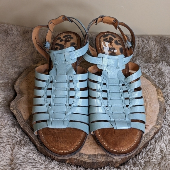 Baretraps Teal Ivania Leather Sandals Size 9.5 M - Picture 2 of 11